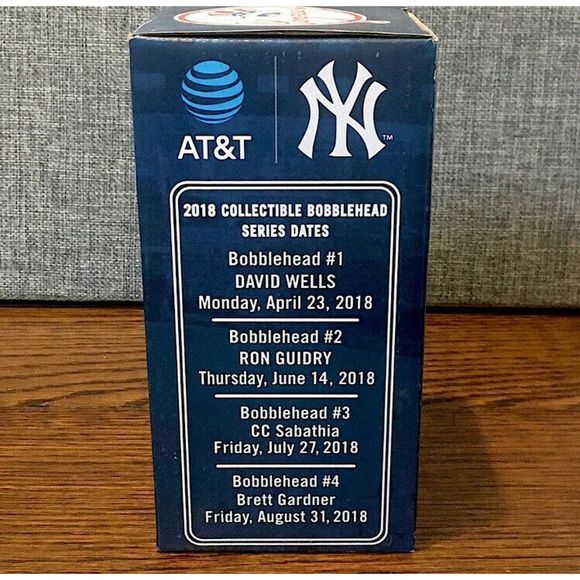 NY YANKEES C C SABATHIA BOBBLEHEAD SGA NIB 7/27/2018 BRAVED RAIN FOR IT! - Picture 4 of 12